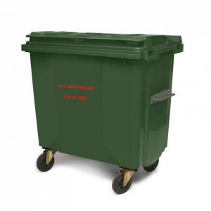 770 lt YEŞİL PLASTİK ÇÖP KONTEYNERİ